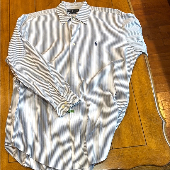 Polo by Ralph Lauren Blue and White Casual Button Down Shirt - Picture 1 of 2